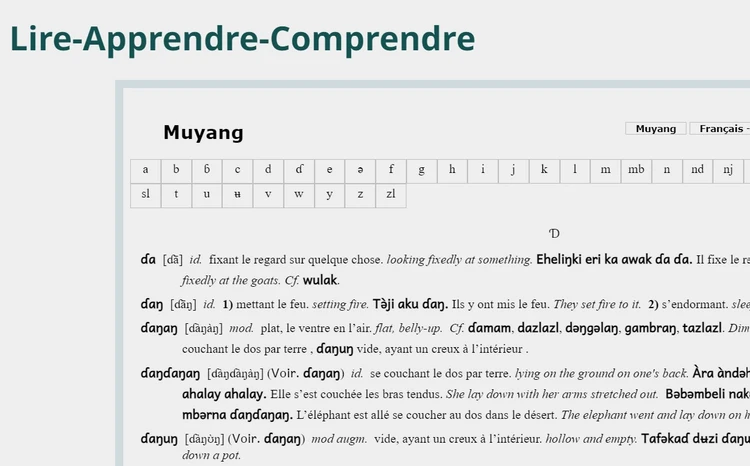 dictionnaire muyang